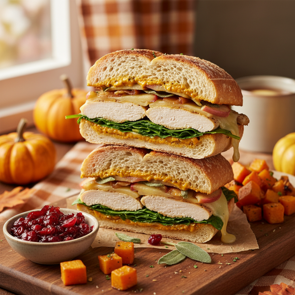 Savory Fall Chicken Sandwiches recipe