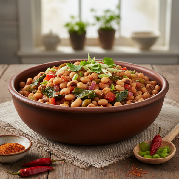 Savory Fat-Free Black-Eyed Peas Delight recipe