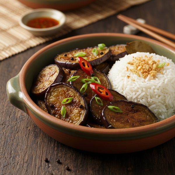 Savory Filipino Eggplant Adobo recipe