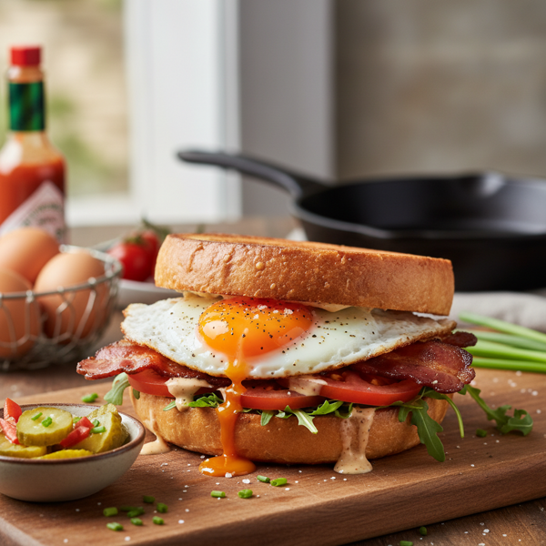 Savory Fried Egg Sandwich Delight recipe