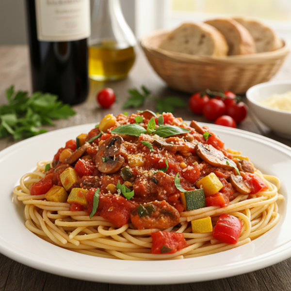 Savory Garden Spaghetti Sauce recipe