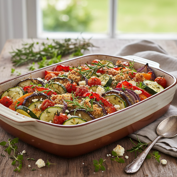 Savory Garden Vegetable Bake recipe