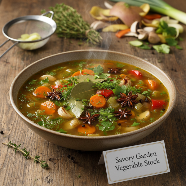 Savory Garden Vegetable Stock recipe