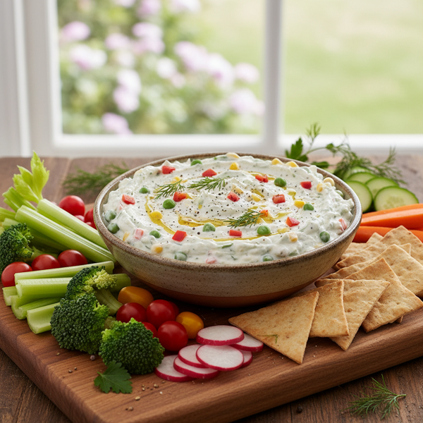 Savory Garden Veggie Dip recipe