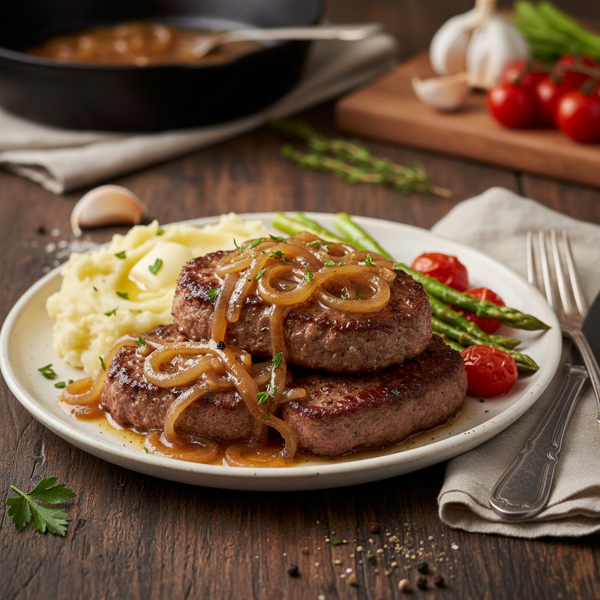 Savory Garlic-Infused Cube Steaks with Onion Gravy recipe