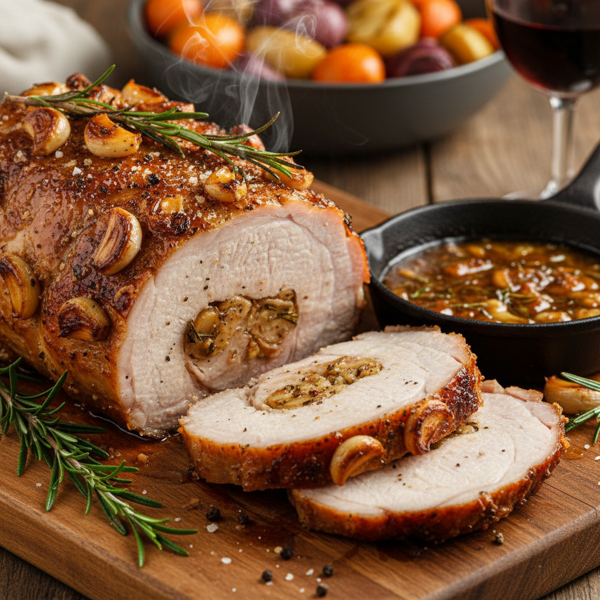 Savory Garlic-Infused Pork Loin recipe