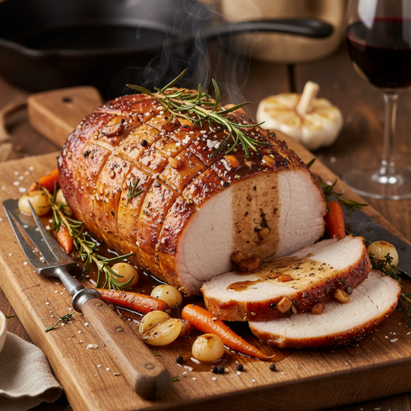 Savory Garlic-Infused Pork Loin Roast recipe