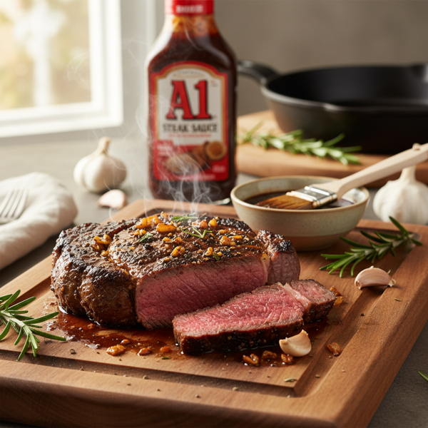 Savory Garlic A1 Steak Marinade recipe