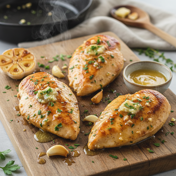 Savory Garlic Butter Chicken Breasts recipe