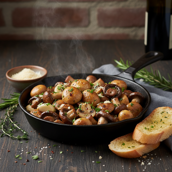 Savory Garlic Butter Mushroom Medley recipe