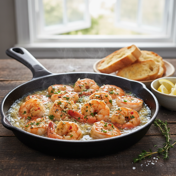 Savory Garlic Butter Prawns recipe