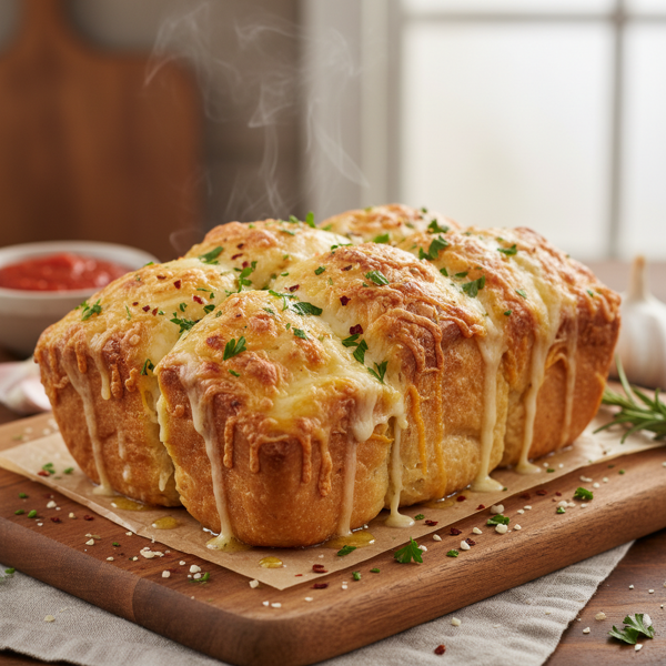 Savory Garlic Cheese Bread recipe