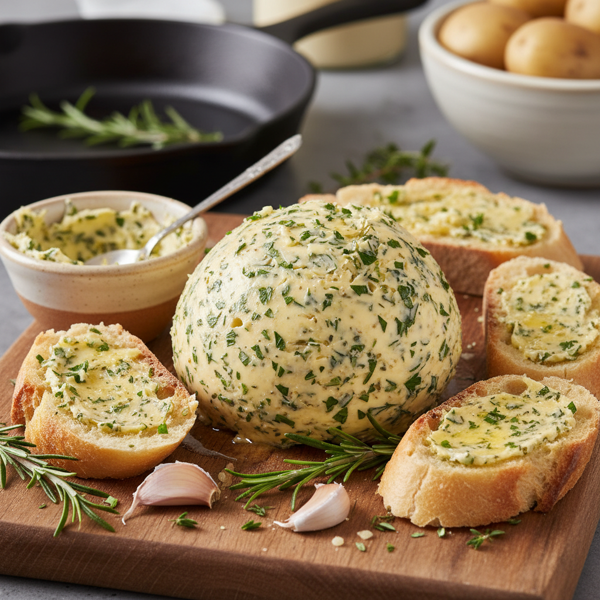 Savory Garlic Herb Butter Spread recipe