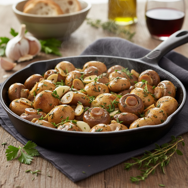 Savory Garlic Herb Sautéed Mushrooms recipe