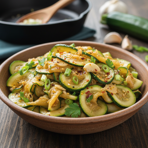 Savory Garlic Zucchini Stir-Fry recipe