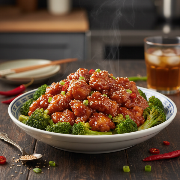 Savory General Tso's Chicken & Broccoli Delight recipe