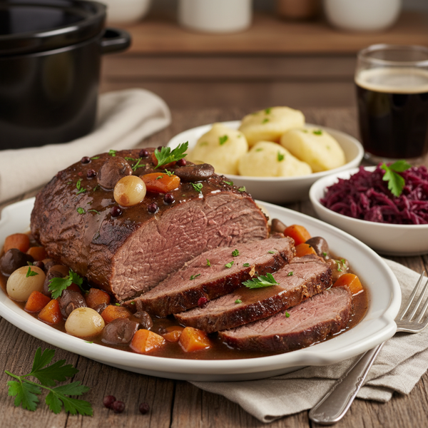 Savory German-Style Beef Roast in a Slow Cooker recipe