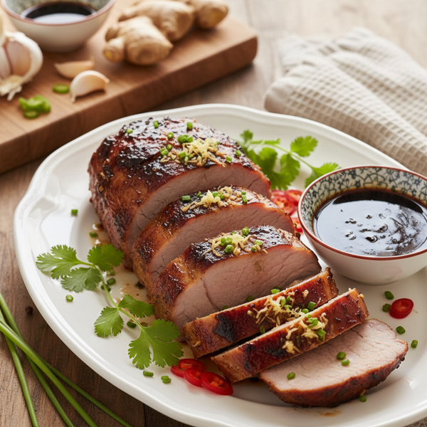 Savory Ginger-Soy Pork Tenderloin recipe