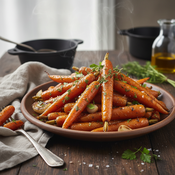 Savory Glazed Carrots recipe