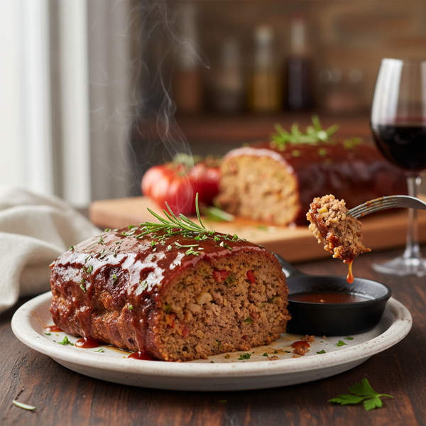 Savory Glazed Meatloaf Delight recipe
