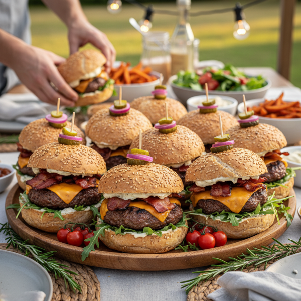 Savory Gluten-Free Beef Burgers for a Crowd recipe