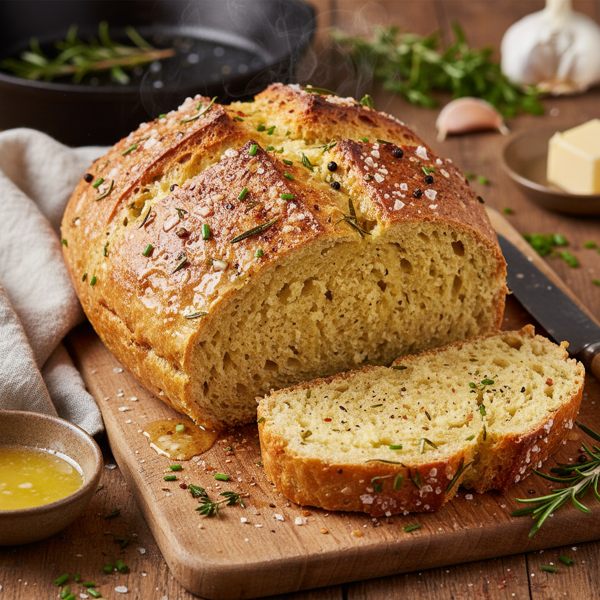 Savory Gluten-Free Butter-Basted Bread recipe