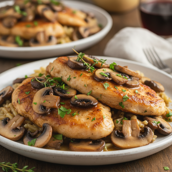 Savory Gluten-Free Chicken Marsala with Mushrooms recipe