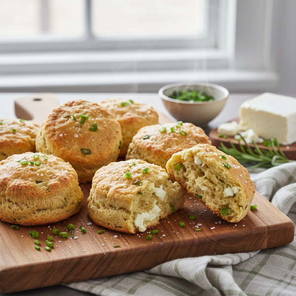 Savory Goat Cheese & Green Onion Scones recipe