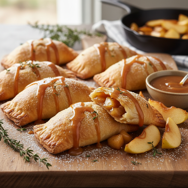 Savory Golden Caramel Apple Empanadas recipe