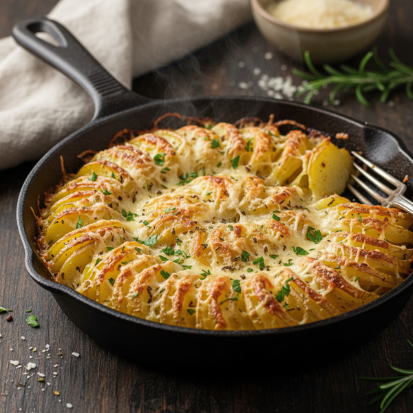 Savory Golden Parmesan Potato Bake recipe