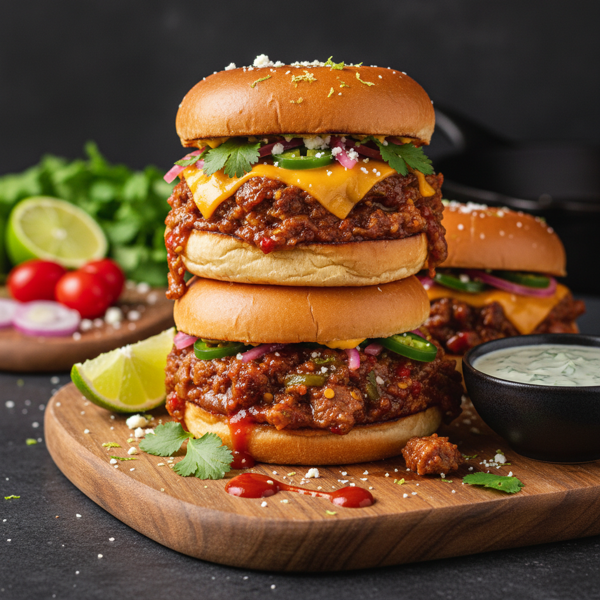 Savory Gourmet Sloppy Sliders with Zesty Kick recipe