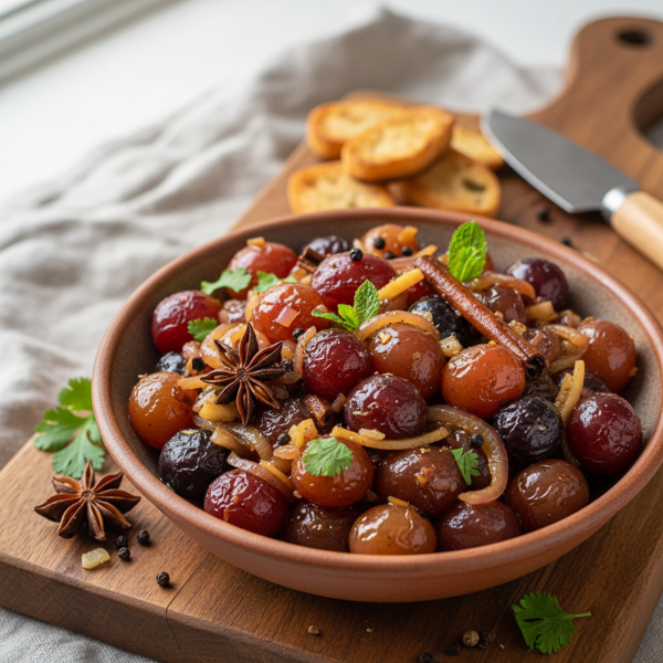 Savory Grape Delight Chutney recipe