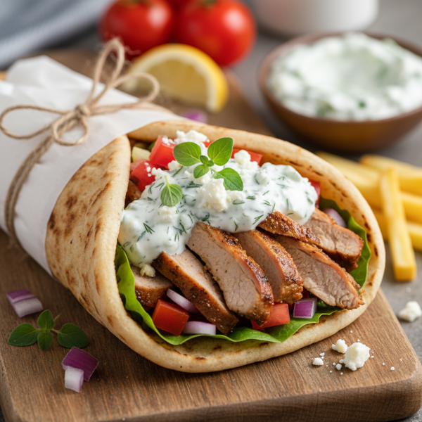 Savory Greek-American Lamb Gyros recipe