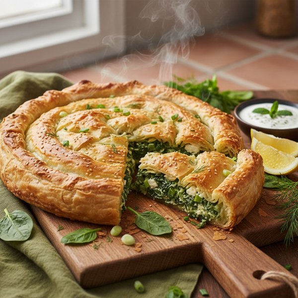 Savory Greek Spinach Pie recipe