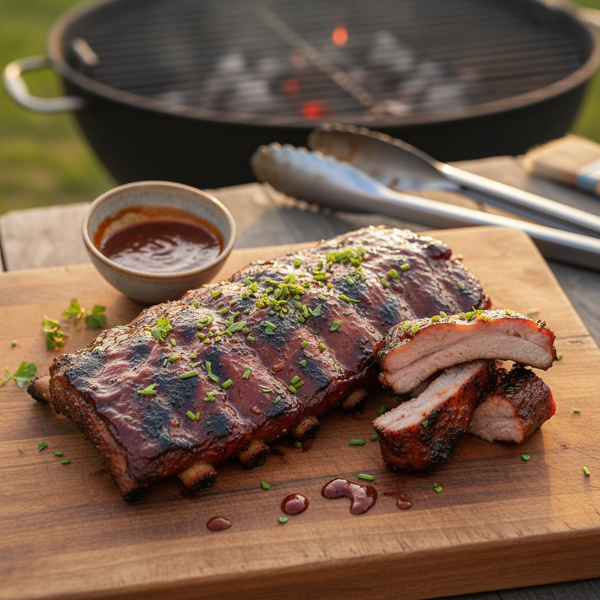 Savory Grilled Baby Back Ribs recipe