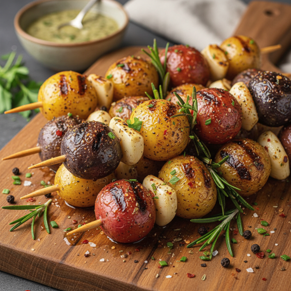 Savory Grilled Baby Potato Skewers recipe