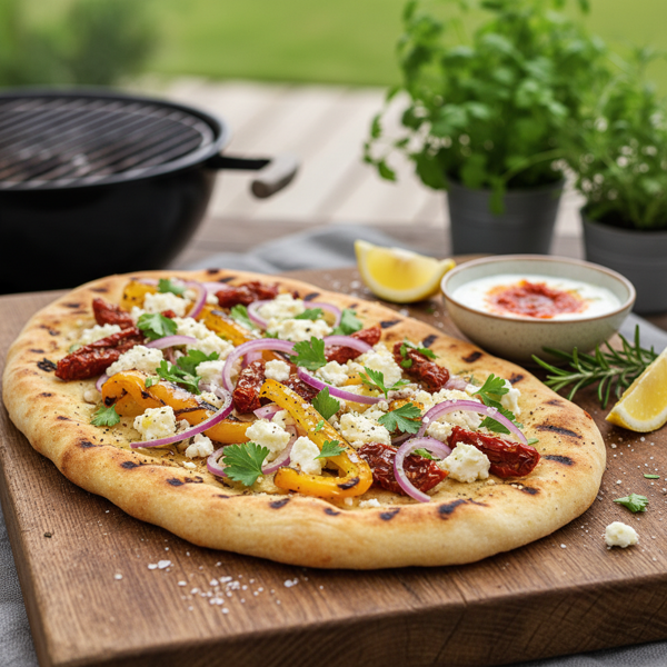Savory Grilled Flatbread recipe