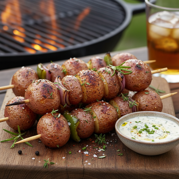 Savory Grilled Red Potato Skewers recipe