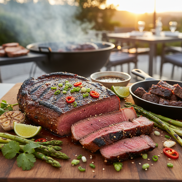 Savory Grilled Tri-Tip with Asian Marinade recipe