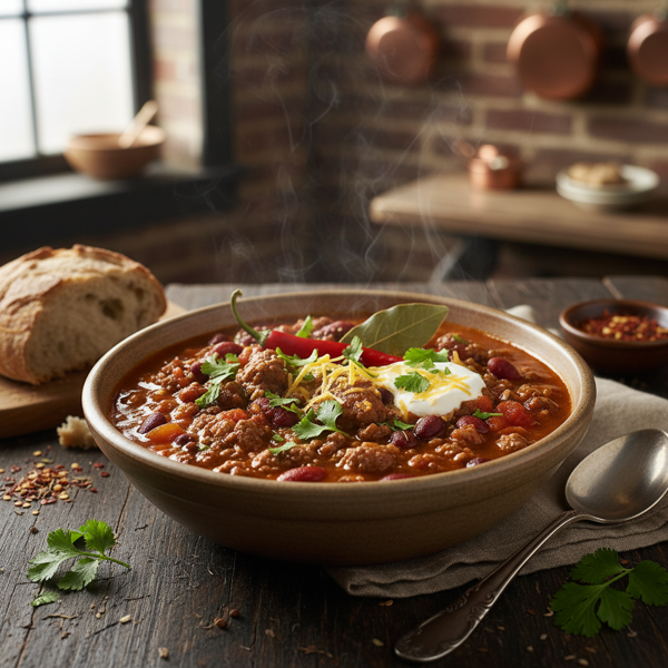 Savory Ground Beef & Bean Stew recipe