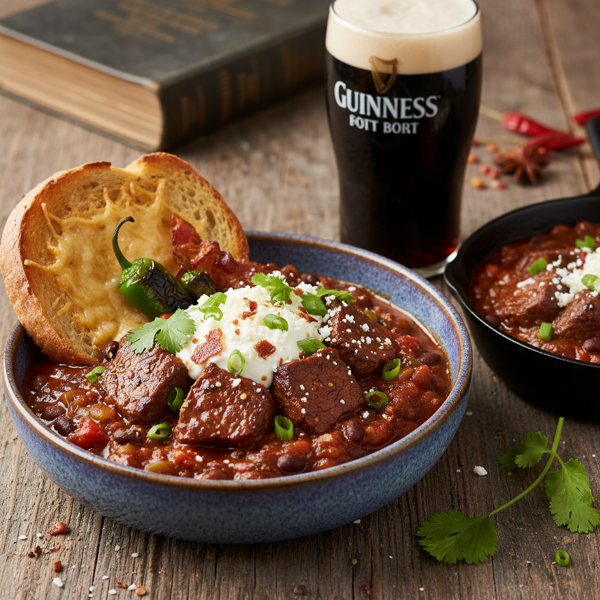 Savory Guinness Filet Mignon Chili Delight recipe