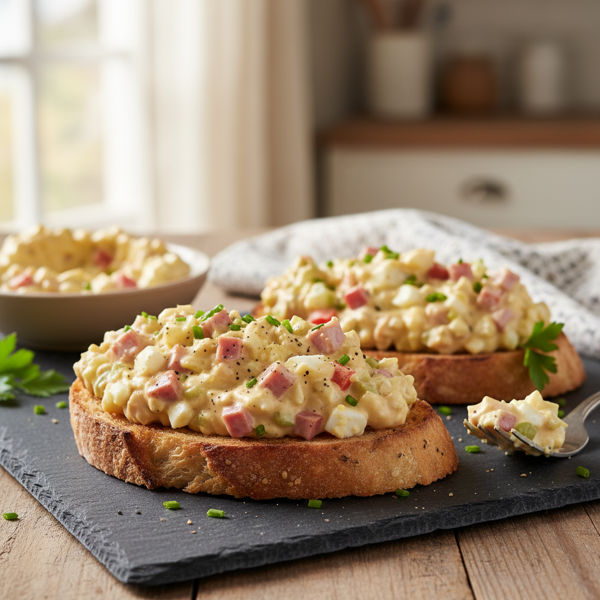 Savory Ham & Egg Spread Delight recipe