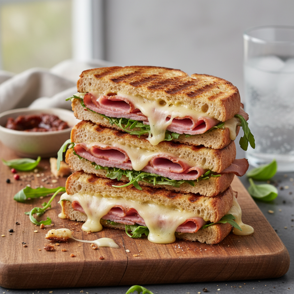 Savory Ham and Havarti Paninis recipe