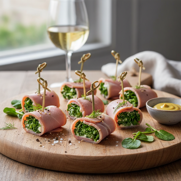 Savory Ham and Watercress Delights recipe