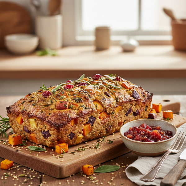 Savory Harvest Turkey Quinoa Meatloaf recipe