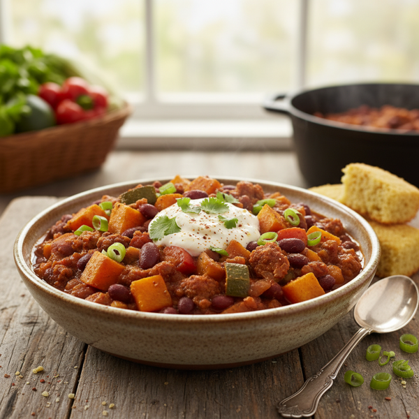 Savory Harvest Vegetable Chili recipe