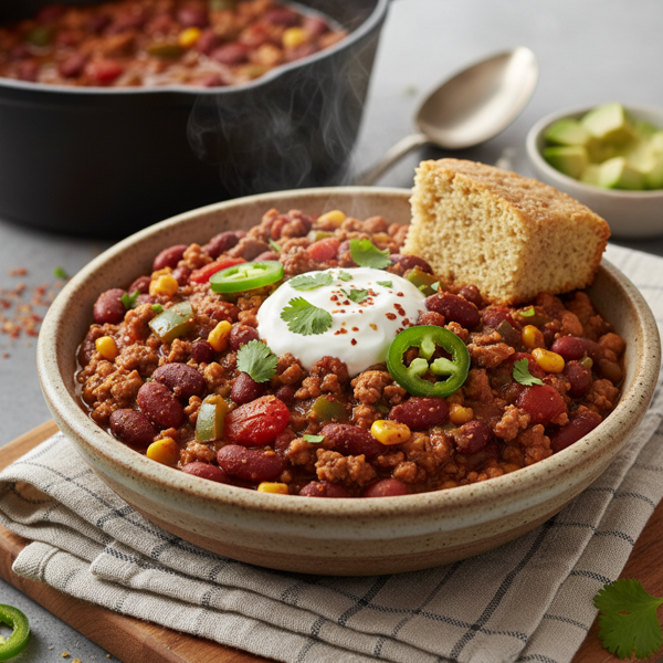 Savory Healthy Turkey Chili Delight recipe
