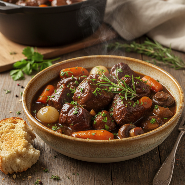 Savory Herb-Braised Beef Stew recipe
