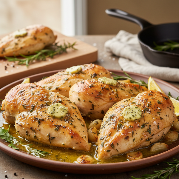 Savory Herb-Butter Baked Chicken Breasts recipe