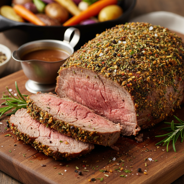 Savory Herb-Crusted Rump Roast recipe